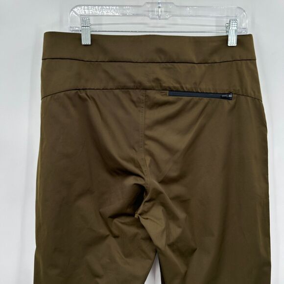 ATHLETA Olive Green High Rise Subtle Shine Radiant Athletic Jogger Pants Size 10 - Picture 6 of 8